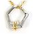 Autre Marque Elegante collana in platino e oro giallo D'oro - vista 3