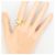 Autre Marque Anello a fascia in platino PT900 e oro giallo 18K D'oro - vista 7
