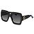 Gucci Occhiali da Sole Oversized Crystal - Nero e Oro