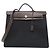 Hermès Borsa Hermes Herbag Zip MM Nero Damier ebene
