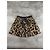 Falda plisada de seda Louis Vuitton estampado leopardo Castaño Negro Blanco Estampado de leopardo - vista 2