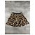 Falda plisada de seda Louis Vuitton estampado leopardo Castaño Negro Blanco Estampado de leopardo - vista 4