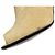Sandali con tacco block in scamosciato e pelle con borchie beige / oro Fendi - vista 7
