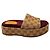 Sandali Slide Gucci Monogramma GG Beige / Rosso Mattone - vista 2