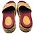Sandali Slide Gucci Monogramma GG Beige / Rosso Mattone - vista 5