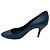 Décolleté in pelle blu con punta tonda classica Gucci - vista 3