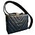 Borsa a tracolla Chanel CC Quilted Chevron Lambskin Box 1991 - vista 2