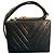 Borsa a tracolla Chanel CC Quilted Chevron Lambskin Box 1991 - vista 4