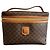 Céline Acadam Coated Canvas Vanity Bag
