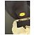 Spilla Chanel Camelia in tessuto crema e nastro di seta nero Crudo - vista 5