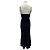 Longchamp Schwarzes langes Seidenkleid - Ansicht 2