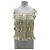 Autre Marque Top in seta beige Taglia S