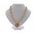 Goossens Collana a maglia dorata con pendente D'oro