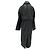 Gabardina de cuero negra Yves Salomon - vista 2