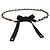 Chanel G20C Grosgrain-Bandgürtel mit Coco Mark Kette Schwarz Golden
