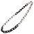 Louis Vuitton M00677 Collana a catena Monogram Nero Argento