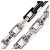 Louis Vuitton M00677 Collana a catena Monogram Nero Argento - vista 3