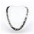Louis Vuitton M00677 Collana a catena Monogram Nero Argento - vista 6