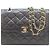 Borsa a Spalla Chanel Lambskin Double Flap Mini Matelassé Nero