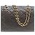 Borsa a Spalla Chanel Lambskin Double Flap Mini Matelassé Nero - vista 3