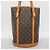 Borsa Tote Louis Vuitton Monogram Bucket GM Marrone - vista 14