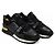 Sneakers Louis Vuitton Run Away in Pelle e Camoscio Nero e Oro D'oro