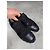 Sneakers Louis Vuitton Run Away in Pelle e Camoscio Nero e Oro D'oro - vista 4