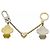Portachiavi Louis Vuitton Charm Chain Vivienne BFF M00835 Argento D'oro