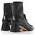 Gucci Quentin Stivaletti Horsebit Pelle Nera Nero - vista 4
