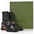 Gucci Quentin Stivaletti Horsebit Pelle Nera Nero - vista 7