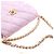 Borsa Chanel Purple Mini Quilted Caviar 31 Rue Cambon Top Handle Porpora - vista 13