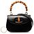 Gucci Pelle di vitello nera Bamboo Night Nero - vista 9