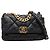 Chanel Blue Medium Lambskin 19 Flap Blu navy