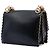 Fendi Black Small Scalloped Leather Kan I Crossbody Nero - vista 2