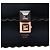 Fendi Black Small Scalloped Leather Kan I Crossbody Nero - vista 5