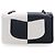 Chanel Black Medium Classic Bicolor Lambskin Geometric Colorblock Double Flap - vista 4