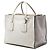 Borsa Prada White Glace Calf Twin Pocket Double Handle Bianco - vista 2