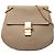 Chloé Borsa a tracolla Drew in pelle di vitello granulata marrone Taupe