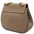 Chloé Borsa a tracolla Drew in pelle di vitello granulata marrone Taupe - vista 2