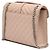Borsa a bustina Saint Laurent marrone con monogramma triquilt medium in pelle grain - vista 2