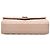 Borsa a bustina Saint Laurent marrone con monogramma triquilt medium in pelle grain - vista 3
