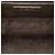 Borsa a bustina Saint Laurent marrone con monogramma triquilt medium in pelle grain - vista 4