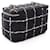 Borsa a tracolla vanity Chanel Coco Mark Nero Bianco - vista 2
