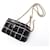 Borsa a tracolla vanity Chanel Coco Mark Nero Bianco - vista 7