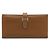 Hermès Hermes Bearn 2PLIS Dreifach-Langgeldbörse Braun Kamel