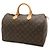 Borsa Louis Vuitton Monogram Speedy 35 Marrone Monogramma - vista 3