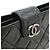 Borsa a tracolla Chanel Coco Pleats Mark Nero - vista 10
