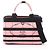 Borsa Tote/Borsa a mano 2-Way Prada CANAPA RIGHE Nero Rosa