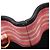 Borsa Tote/Borsa a mano 2-Way Prada CANAPA RIGHE Nero Rosa - vista 8