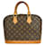 Borsa Louis Vuitton Alma Monogram Canvas PM Marrone Tela